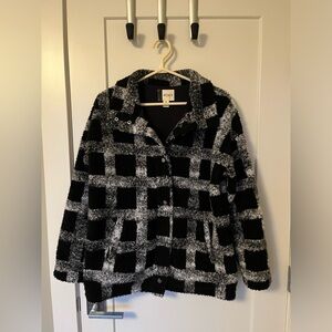 Roxy Plaid Sherpa Shacket